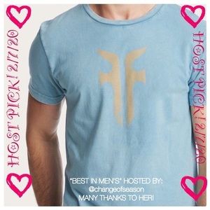 FRYE “STONE BLUE” - TEE SHIRT MEN SZ LARGE